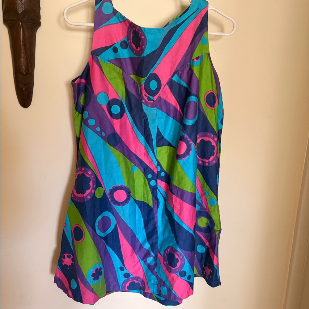 Colorblock Sundress with Buttoned Straps - Picture 4 of 4